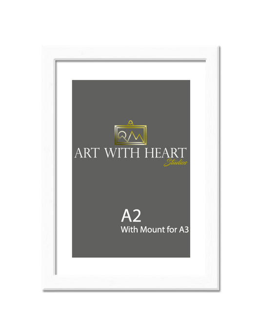 A3 Print Frame (With Mount) - White