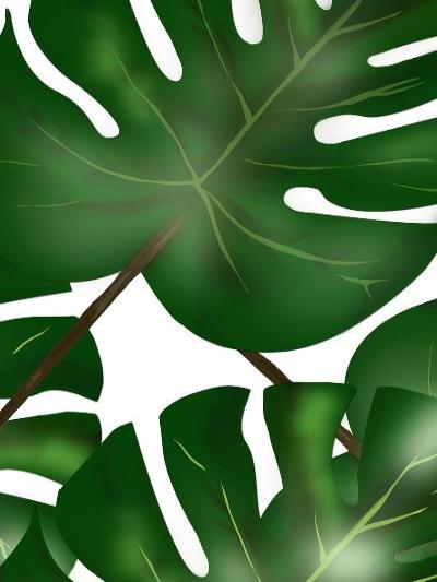 Emerald Leaves Print