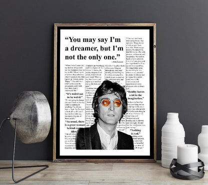 John Lennon Frame Mockup