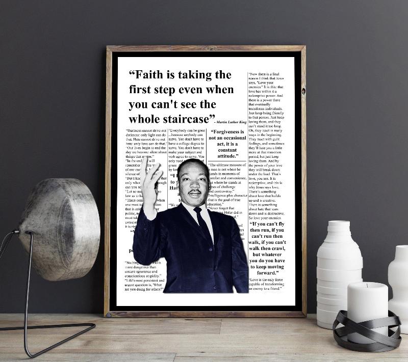 Martin Luther King Frame Mockup