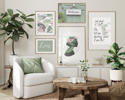 Website banner displaying mockup wall art prints